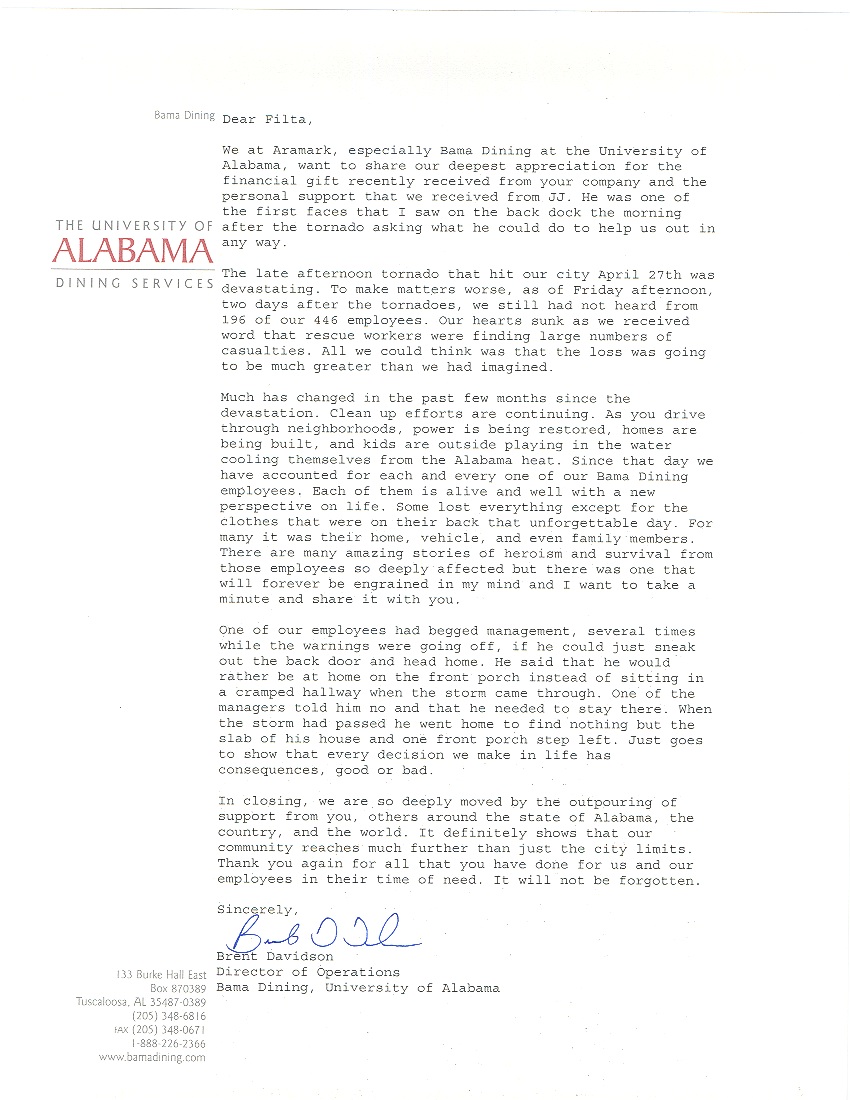 Filta Letter Filta Letter